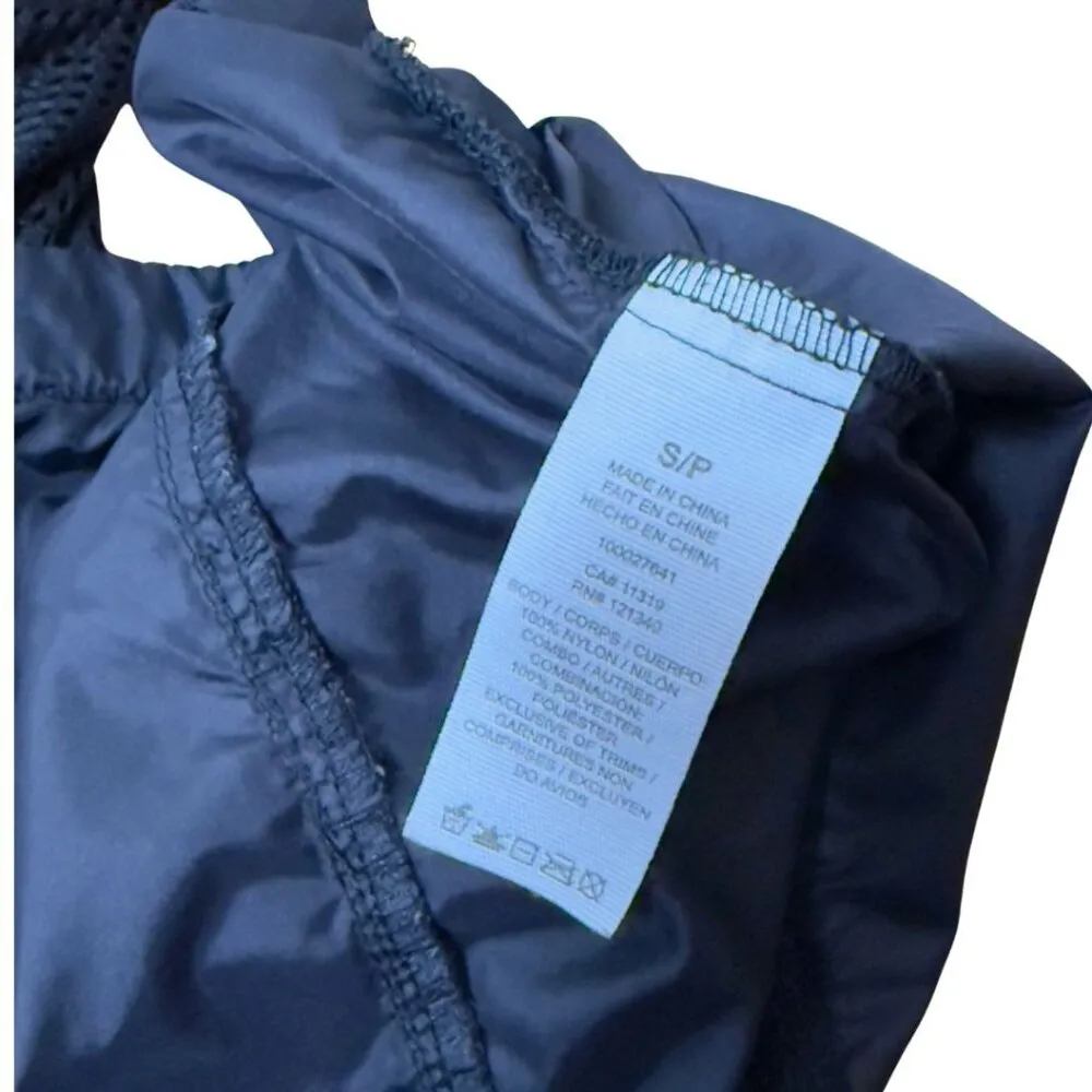 Garage Mesh Black Bomber Jacket Hooded Size Small Industrial Goth Rave - Image 9