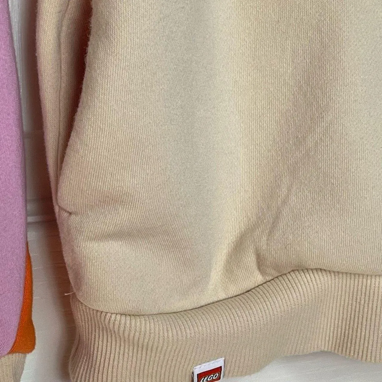 Lego Tan Striped Sweatshirt Size XS - Image 6
