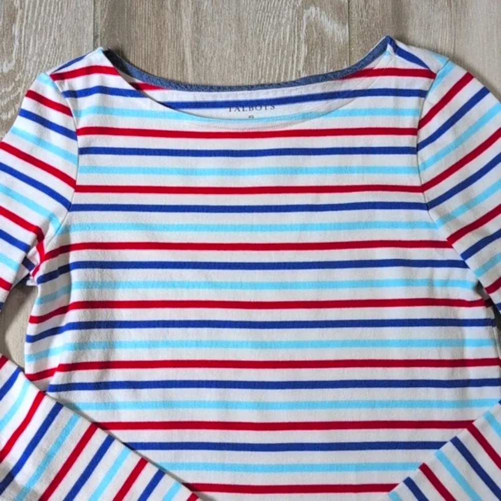 Talbots Bateau Stripe Talbots Tee | Talbots Long Sleeve Striped Shirt - Image 8