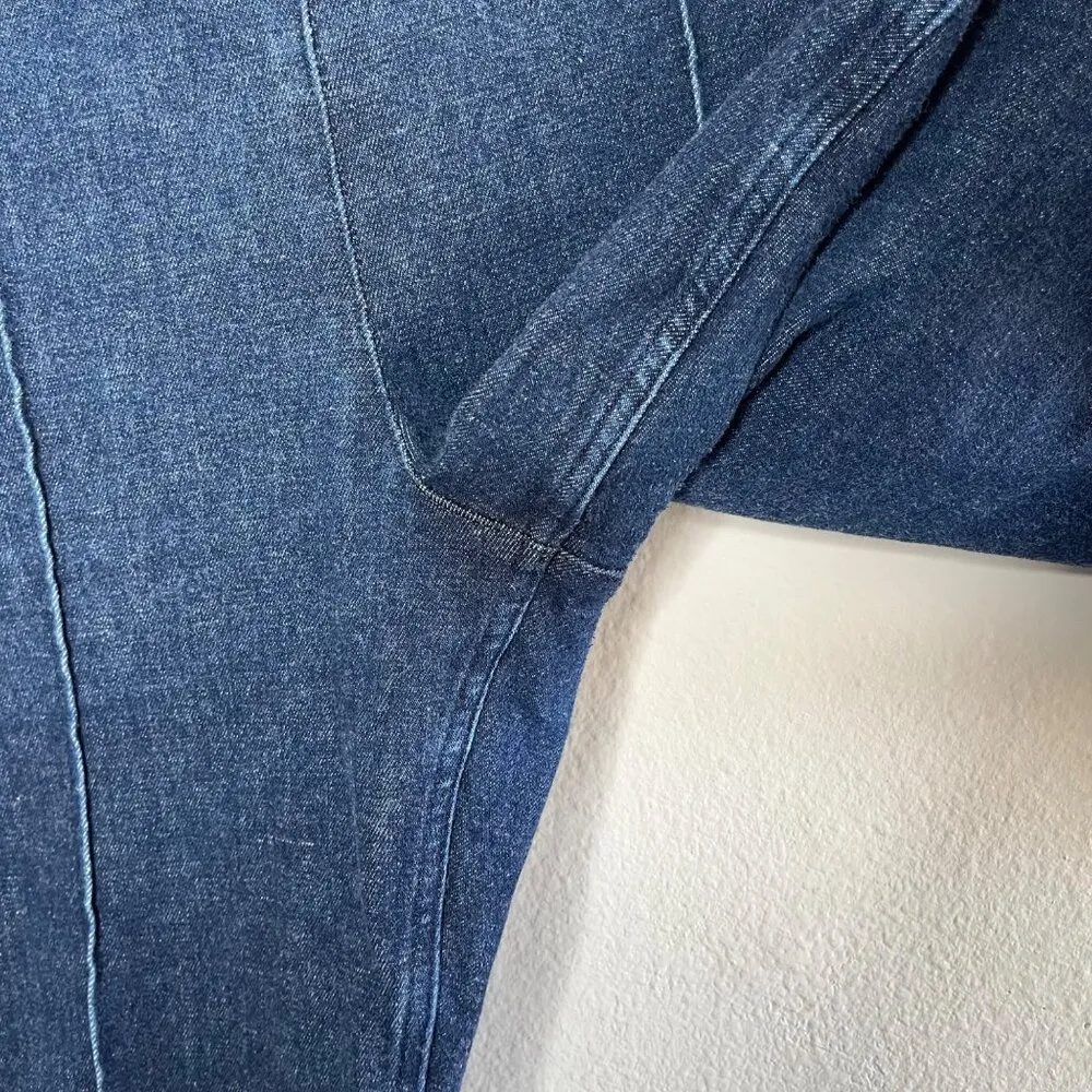 Spanx Womens Spanxshape Zero Waistband Micro Flare Jeans Size 2X - Image 8