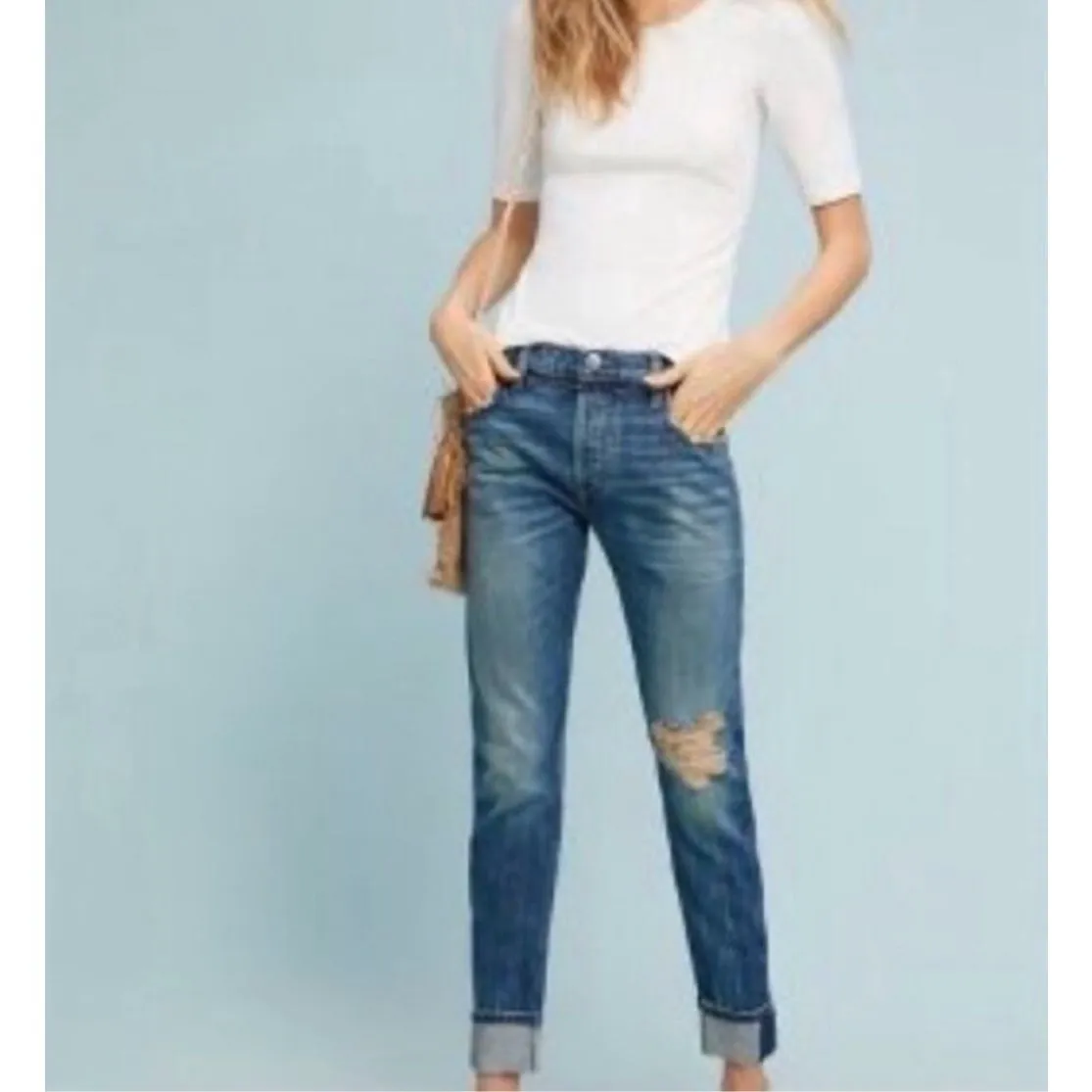 ✨Anthropologie Pure + Good Miranda White Sz XS Tee Shirt✨ - Image 3