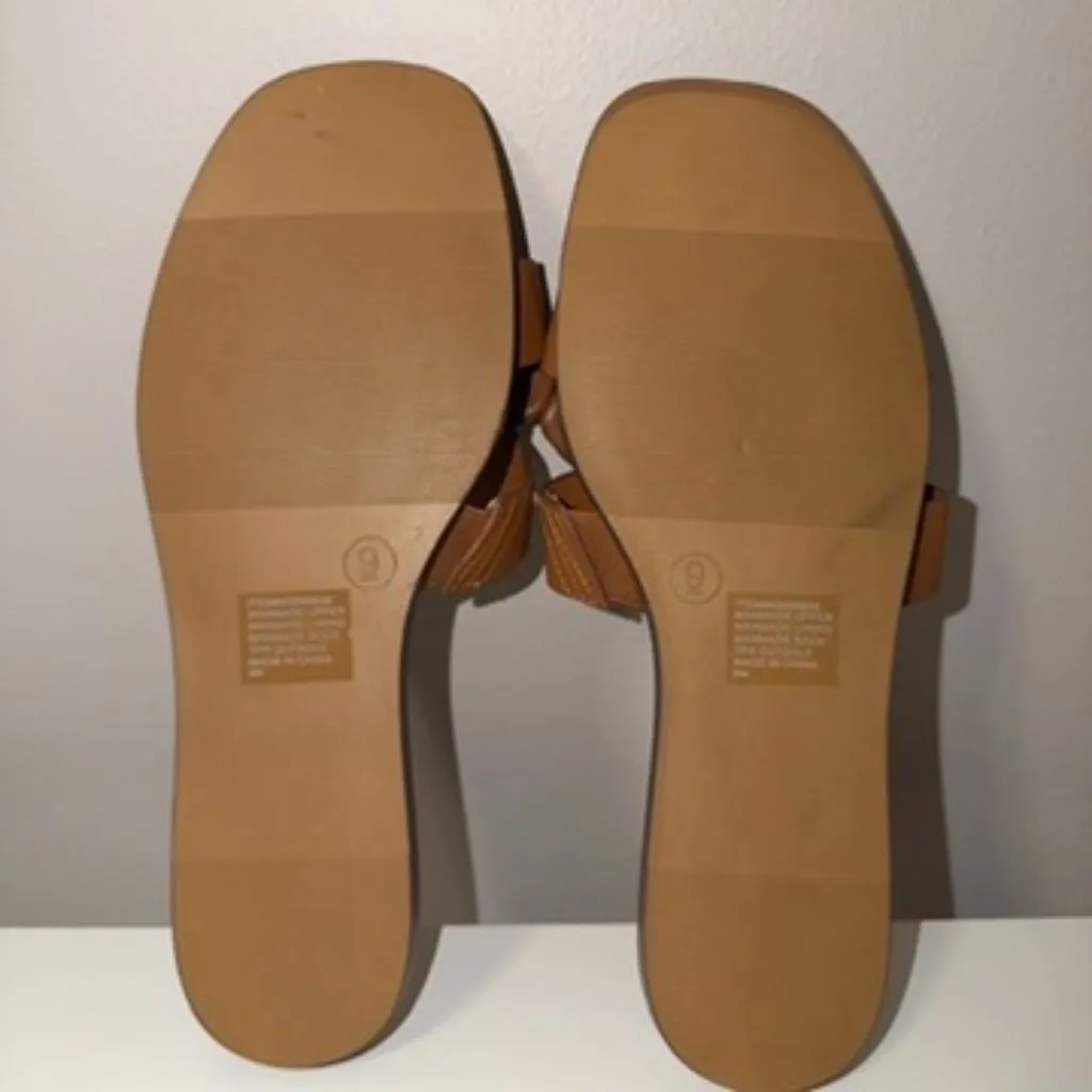 Torrid New Women’s Size 9 Brown Bow Flat Sandals Slip On Summer Casual Shoes - Image 6