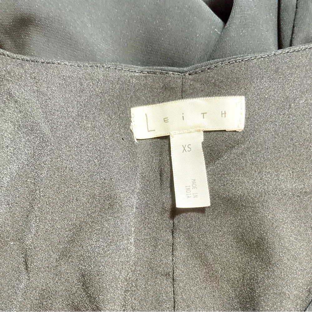 Leith  black lightweight sleeveless patchwork dress - Image 2