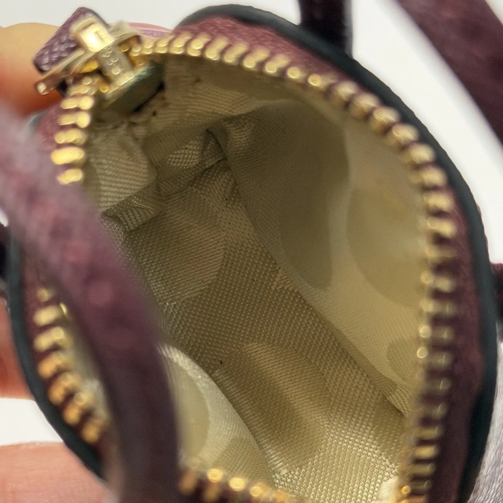 Kate Spade Maise Things We Love Key Fob Miniature Purse Bag Charm Maroon Red - Image 10