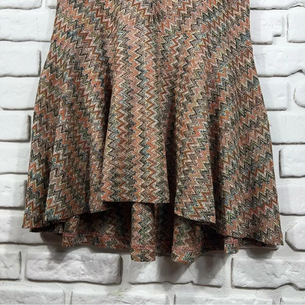 MAEVE Anthropologie Westwater Chevron Dress Size XS - Image 9
