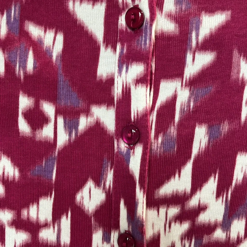 Sweater Rafaella Cardigan Lightweight Petite S New Fuchsia Pink Purple Cotton - Image 10