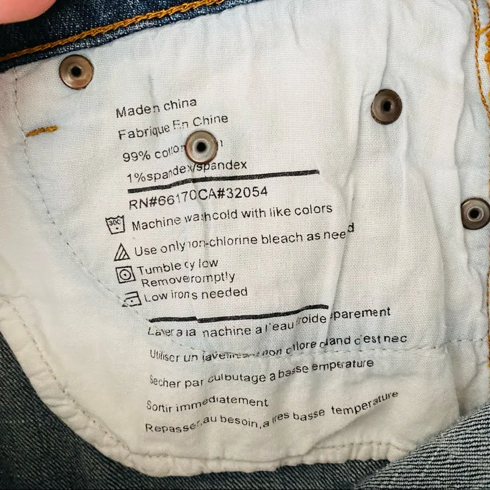 BDG by Urban Outfitters Shortie Denim Shorts Blue Sz 28 - Image 6