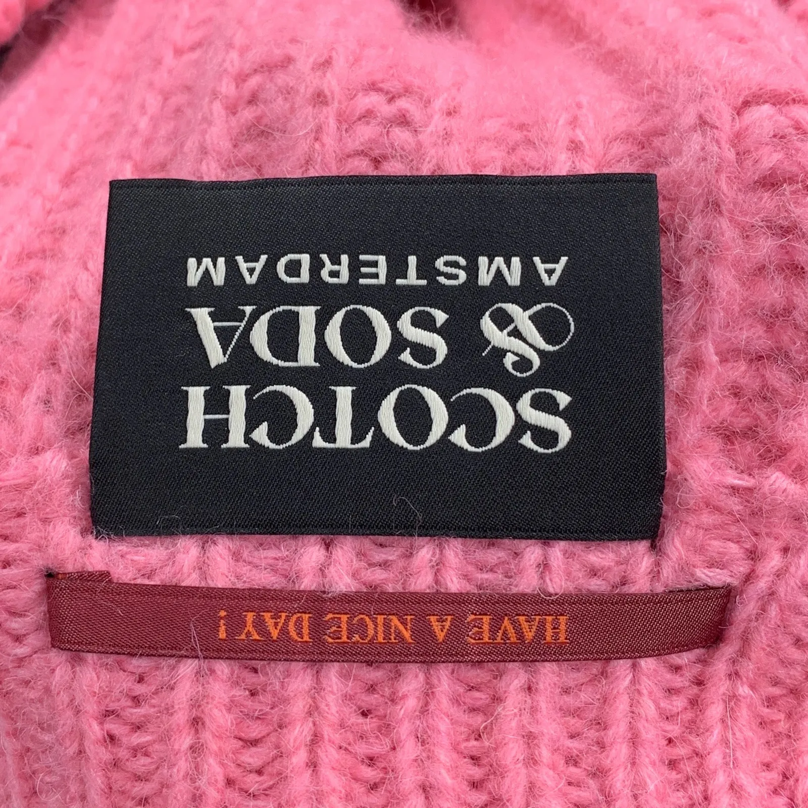 Scotch & Soda Pink Purple Colorblock Chunky Knit Wool Alpaca Sweater - Image 7