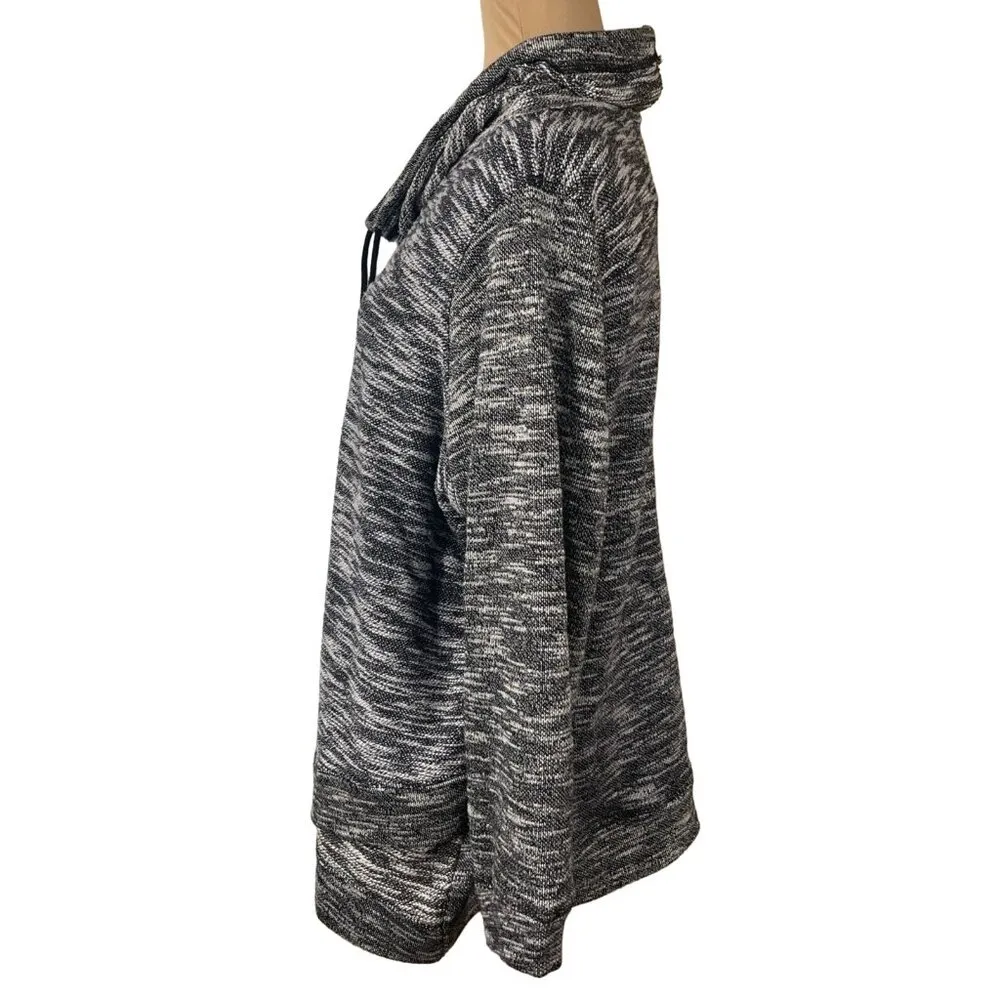 AVE Leisure Tunic Top Funnel Neck Black White Long Sleeve 18/20 Women's Size undefined - Image 2