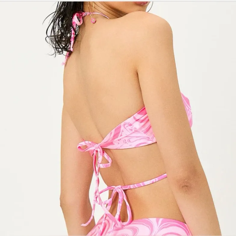 Frankie Bikini’s x Naomi Osaka Malibu Halter String Bikini Top, Sz Lg - Image 3