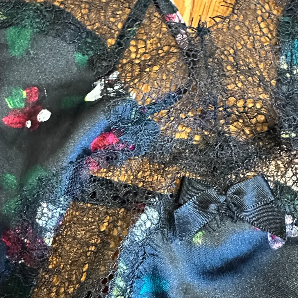 Victoria's Secret baby doll Multicolor Floral Lace Dress - Image 9