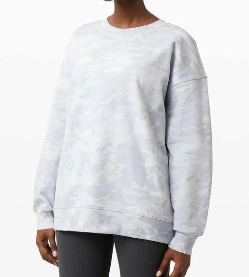 Lululemon Perfectly Oversized Crew Incognito Camo Alpine White Multi Size: M/L - Image 2