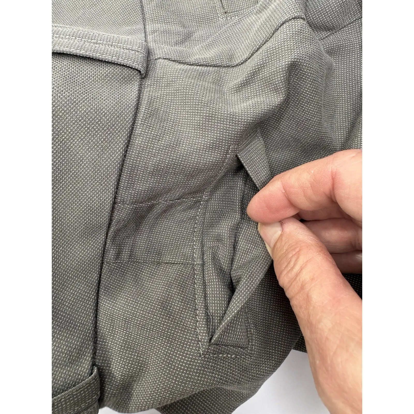 Banana Republic Women's Dress Pants Size 2 Gray Taupe‎ Stretch Cotton Blend Care - Image 3