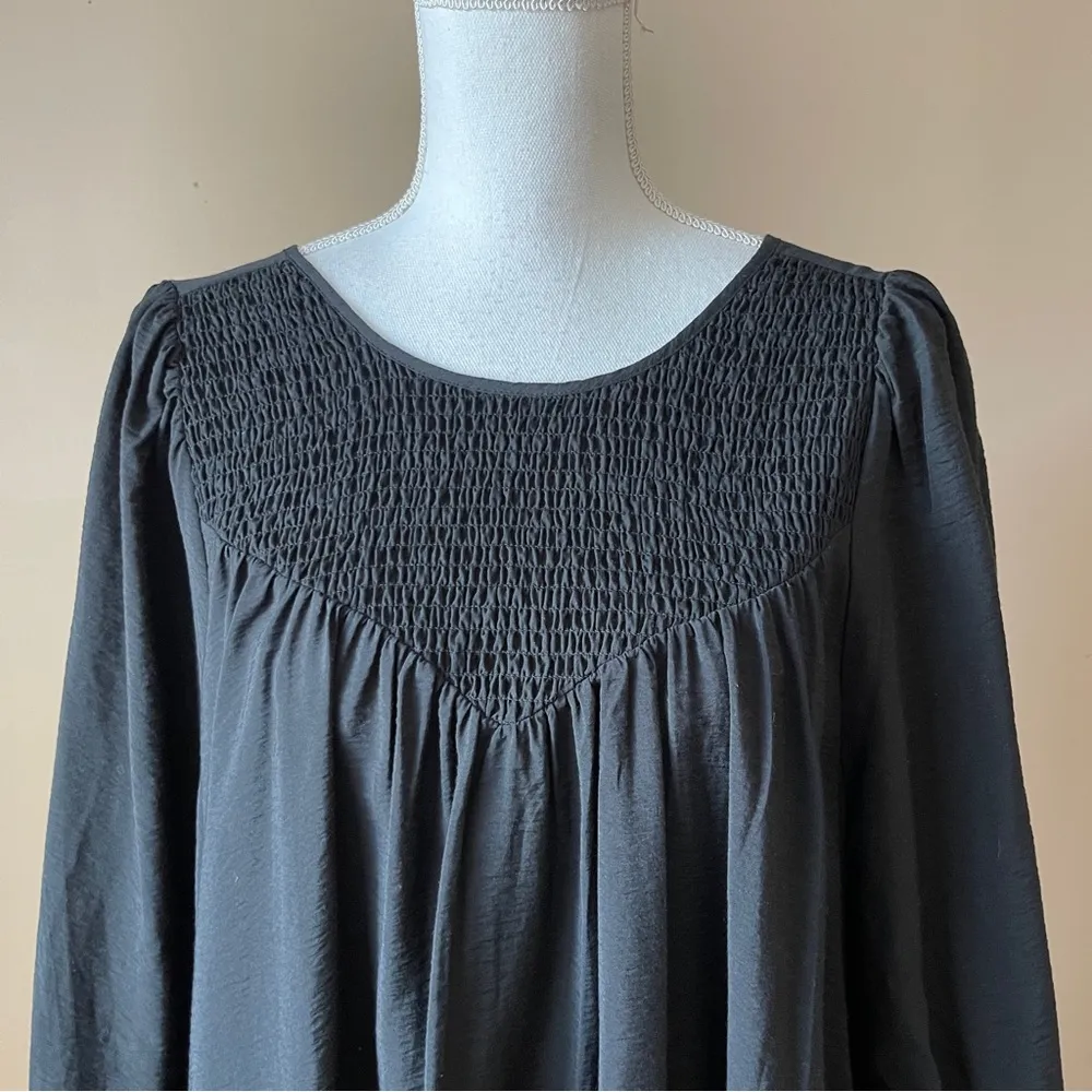 A NEW DAY | Black Long Sleeve Tunic Dress Sz M - Image 2