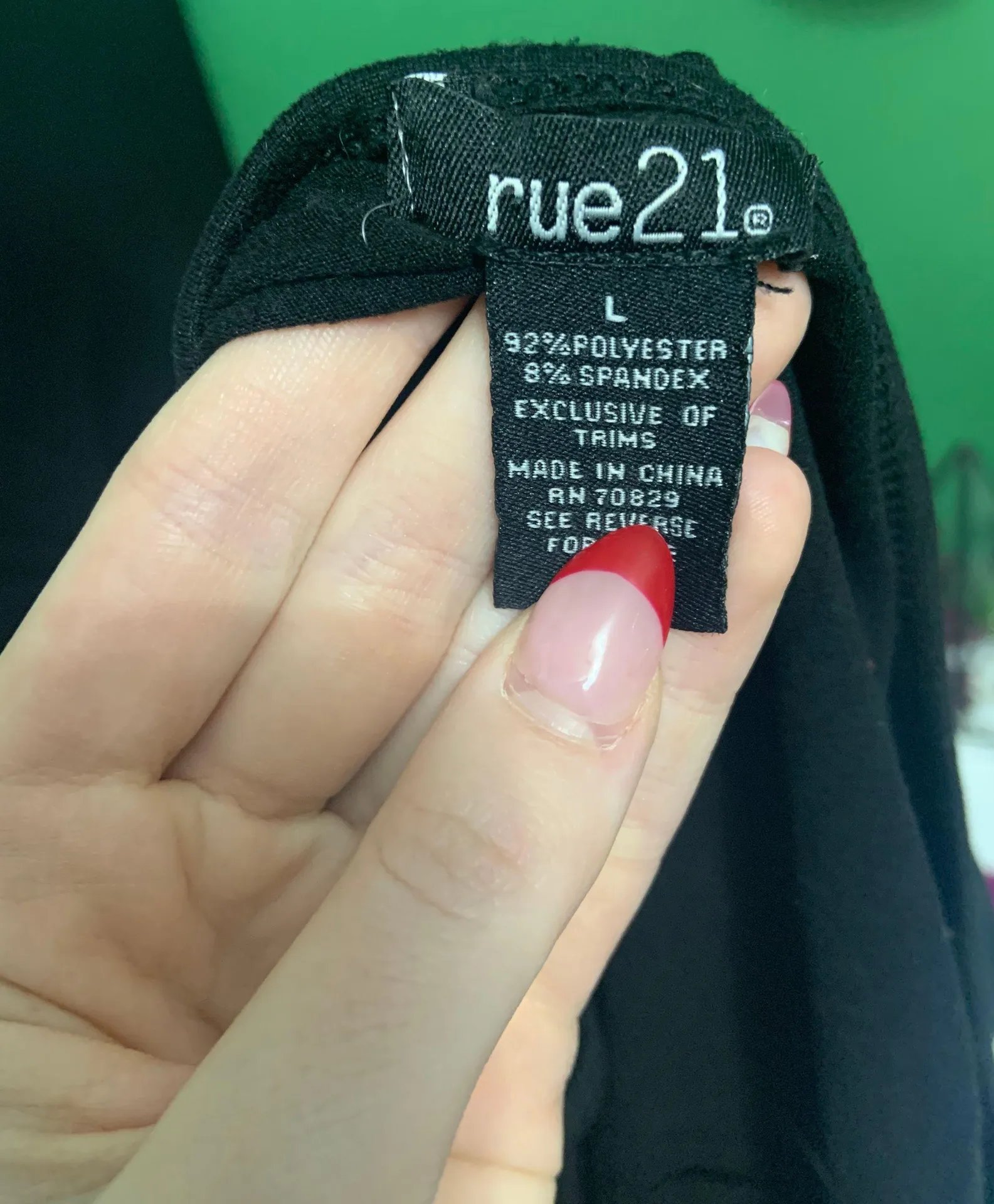 Size Large Sexy Black Top - Image 2