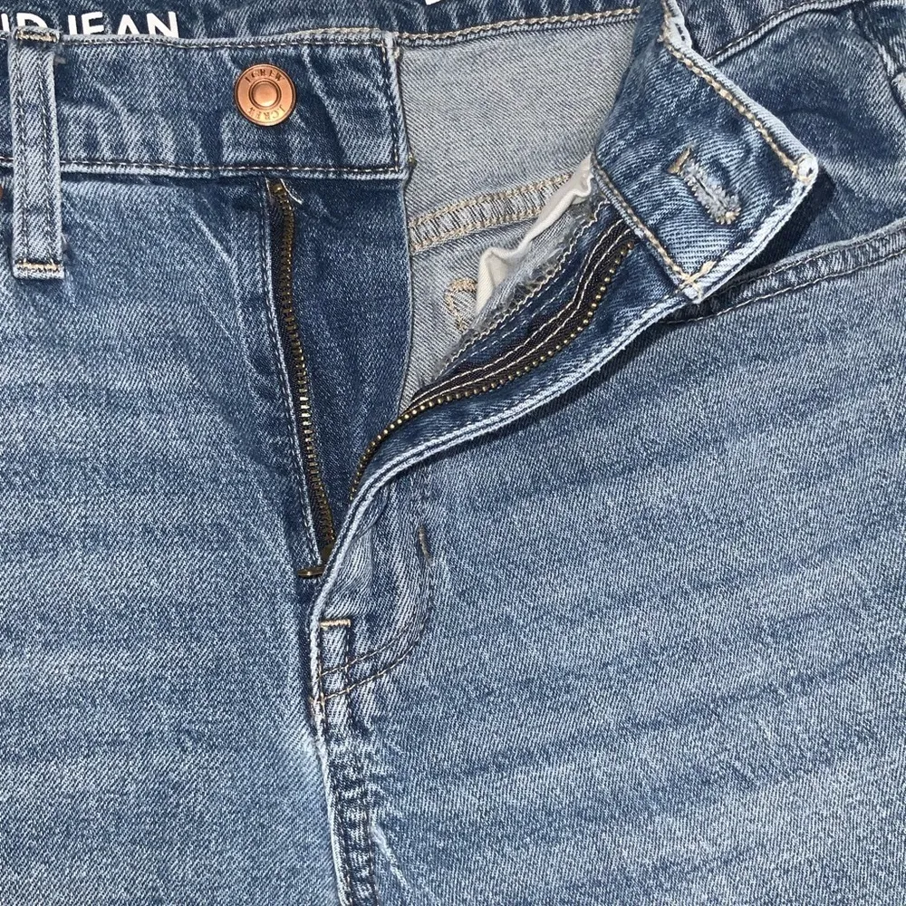 J Crew Slim Boyfriend Ripped Distressed Ankle Jeans In Tinted Indigo Wash 28 - Image 11