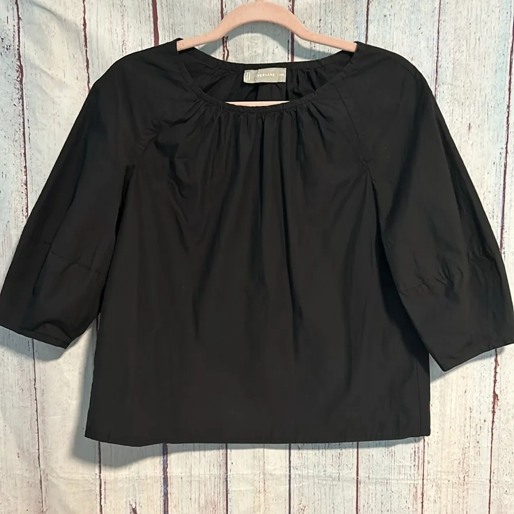 NWOT Everlane The Poplin Scoop-Neck Top - Image 7