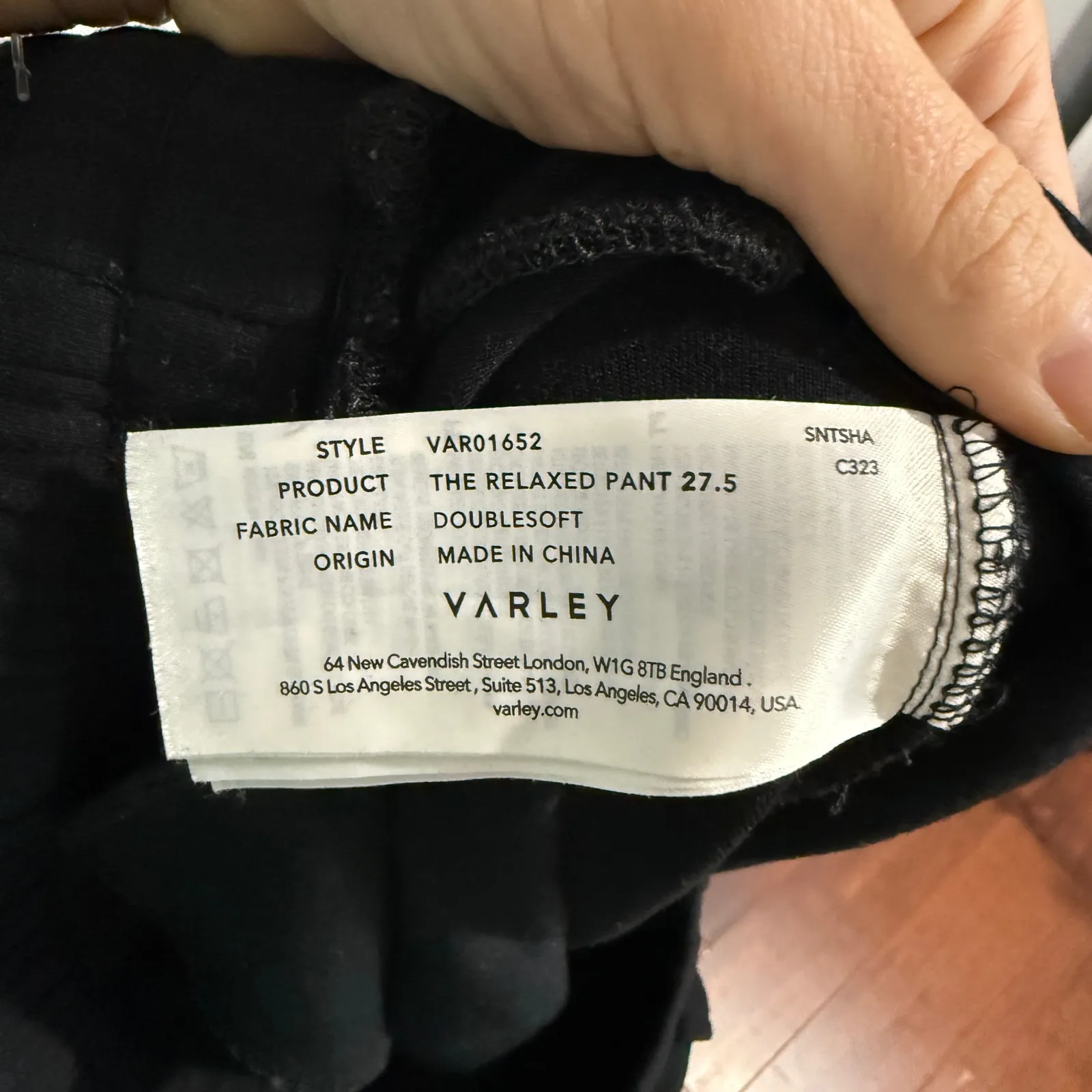 Varley DoubleSoft Relaxed Pant Black Size Small Pull On EUC - Image 6