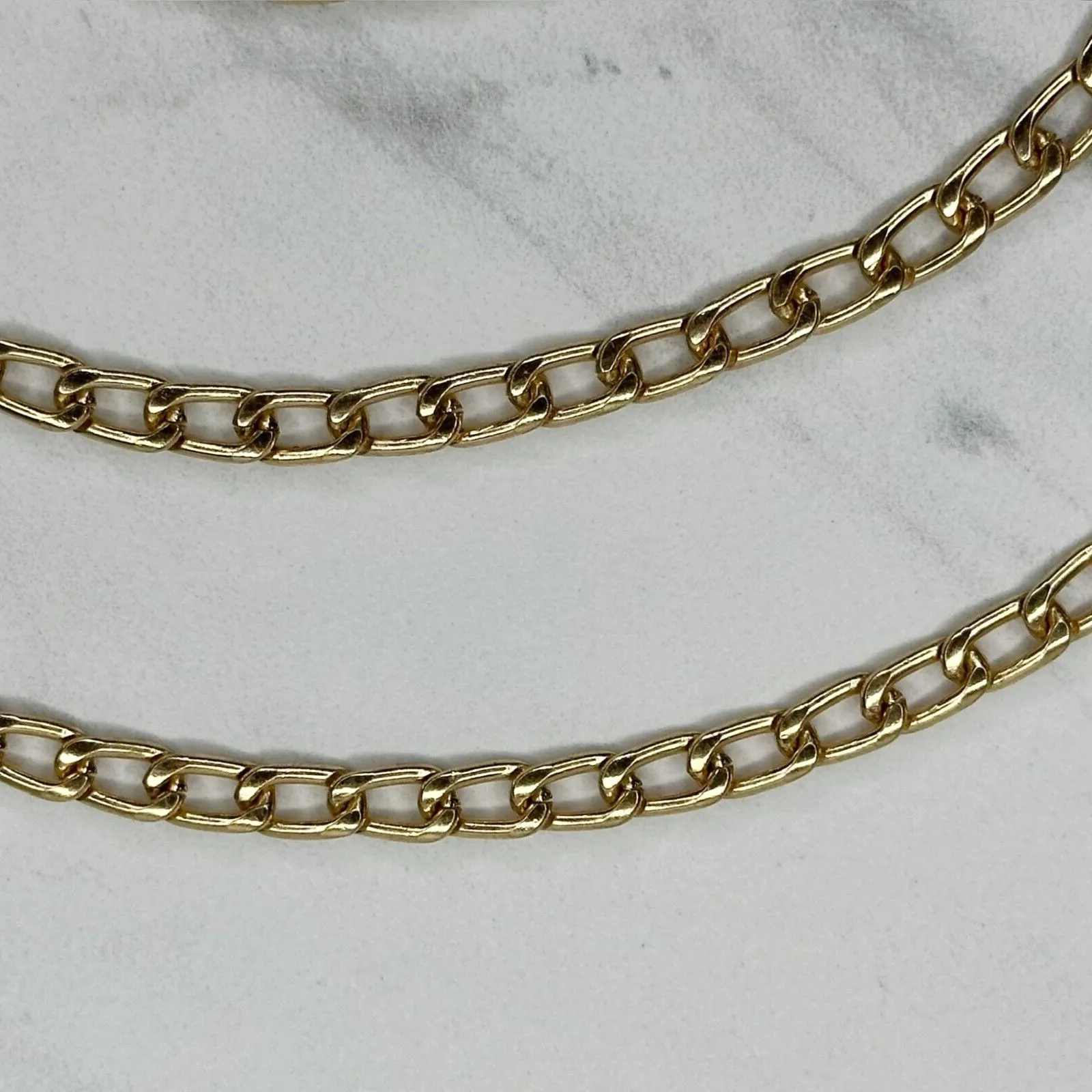 Gold Tone Chain Link Purse Handbag Replacement Strap ✨ - Image 3