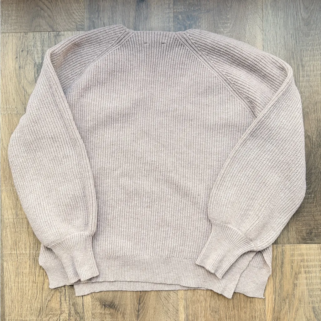 Lulu's Soft Taupe V-Neck Sweater - Image 3