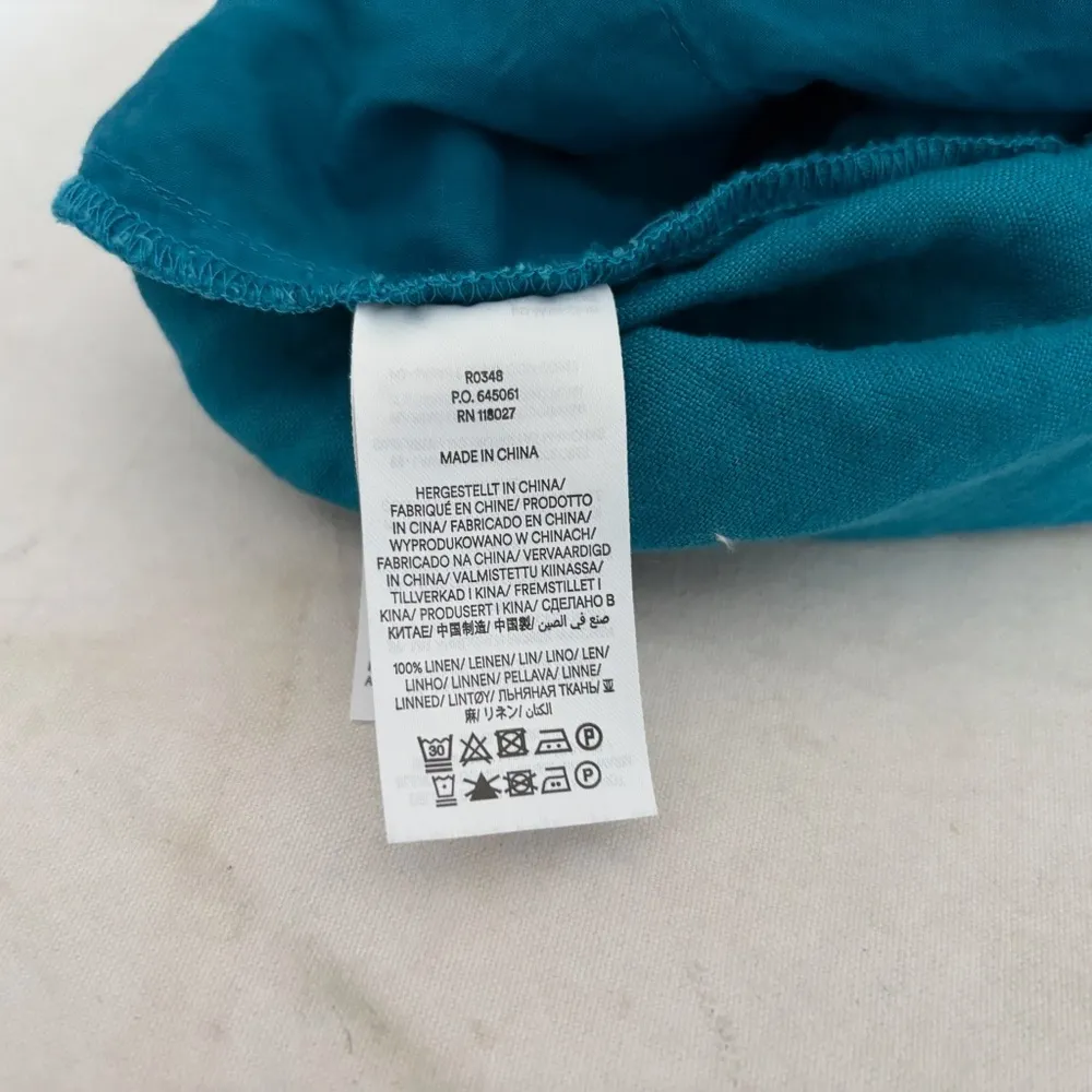 Boden 100% Linen Pull On Shorts Blue Size 10 - Image 4