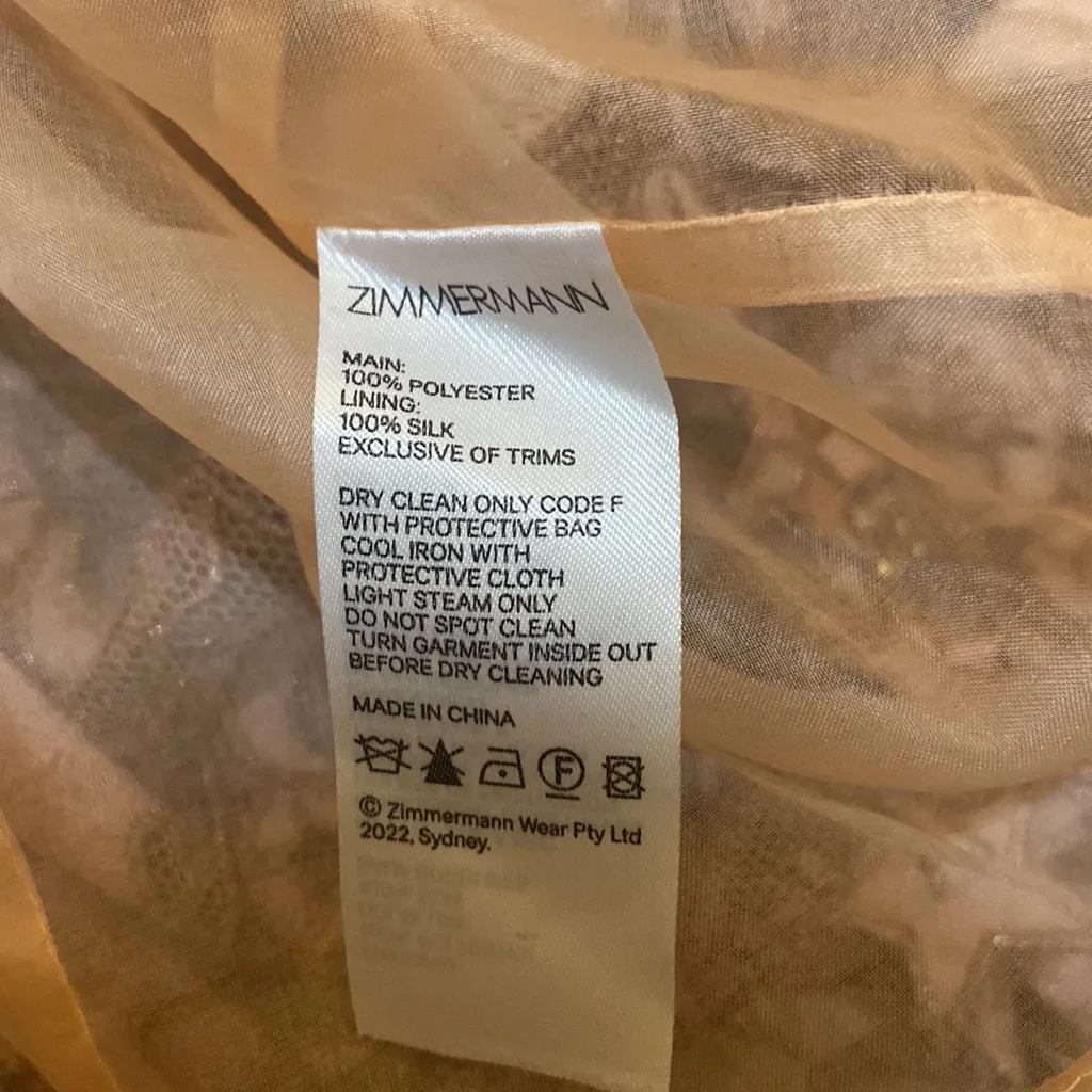 ZIMMERMANN Celestial Zodiac Asymmetric metallic embroidered tulle Dress - Image 7