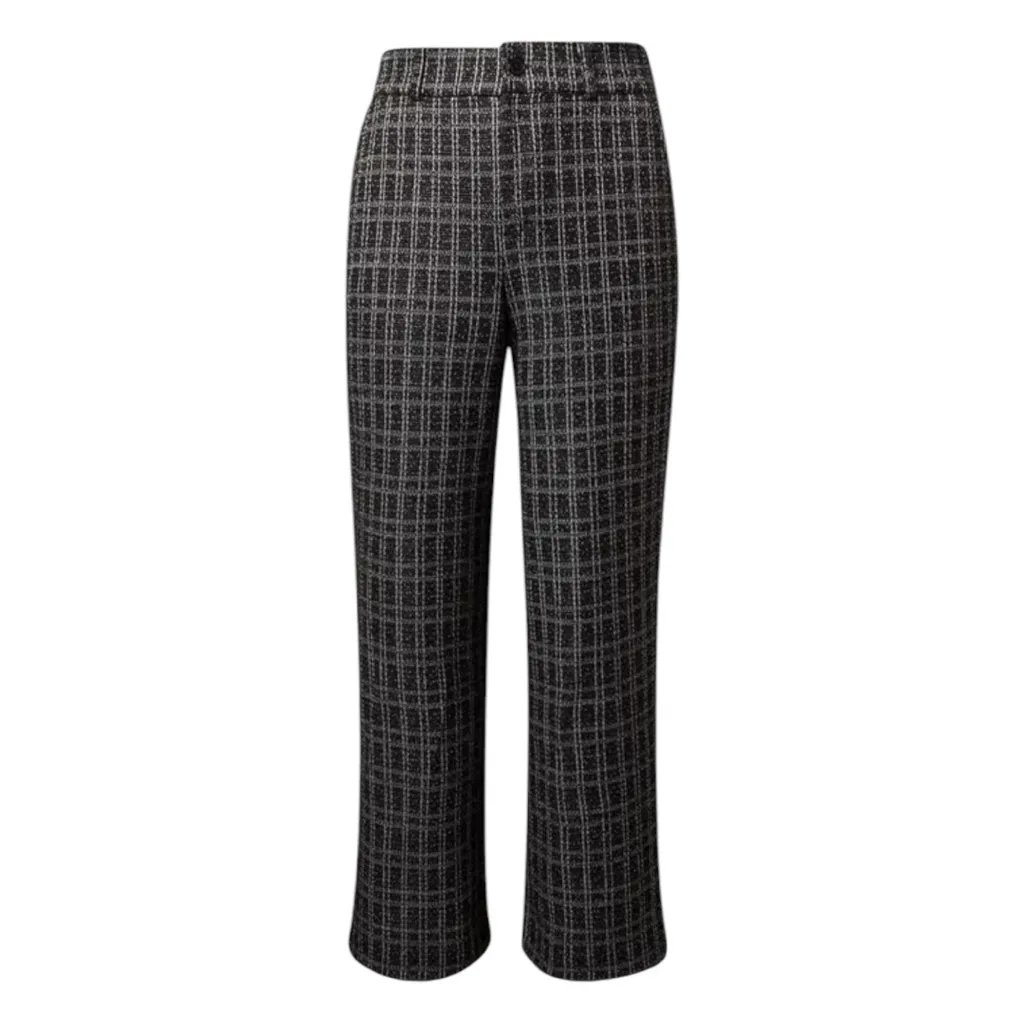 Pull-On Wide Leg Boucle High Rise Pant - Image 4