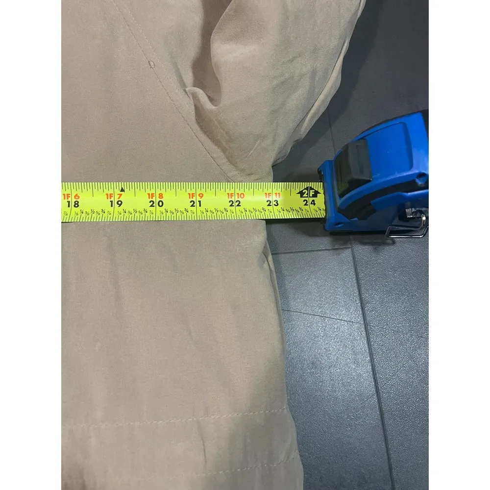 London fog size‎ M Beige Button-Up Jacket Versatile Outerwear Casual Chic - Image 5