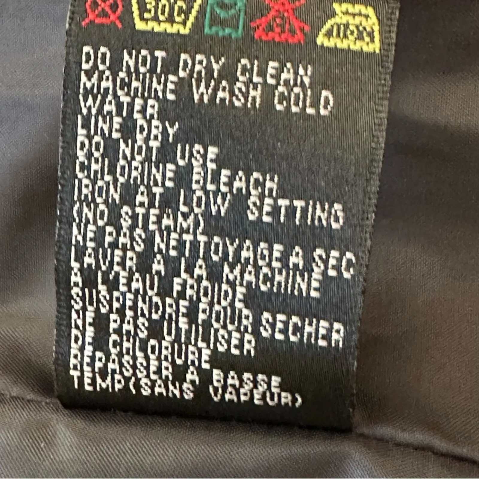 Tribal Blazer Jacket Black Gray Metallic Textured Button Front Pockets Size 10 - Image 10