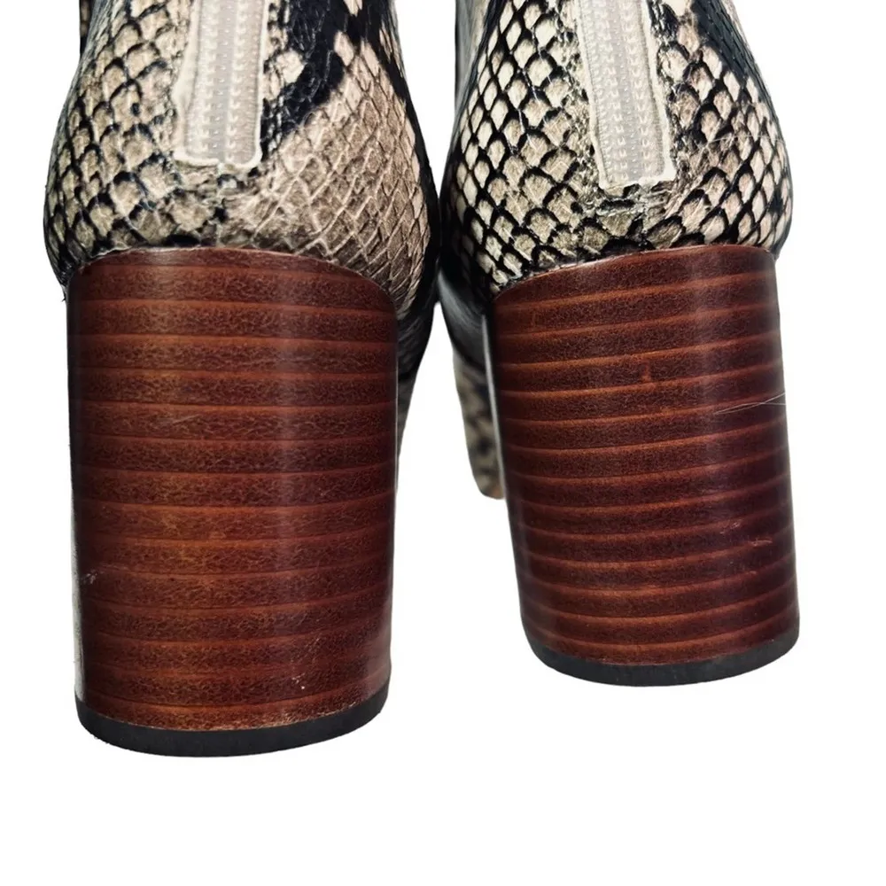 J. Crew Snakeprint Maya Boot with Stacked Heel 8.5 - Image 9