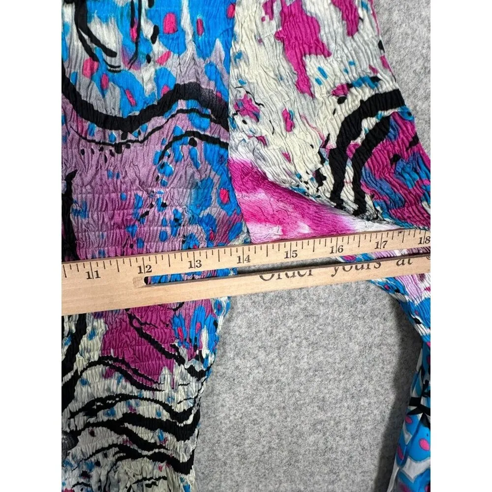 Alberto Makali Small Women Top Long Sleeve Crinkle Lace Fairy Whimsigoth Y2k - Image 6