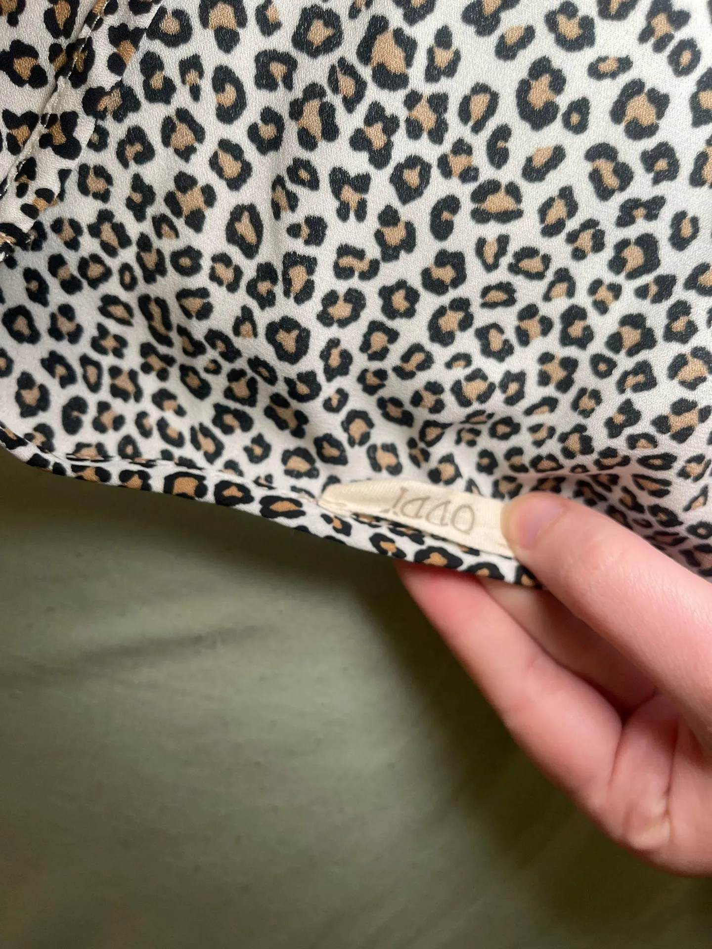 Oddy Baby Doll Cheetah Print Shirt Multi Size L - Image 2