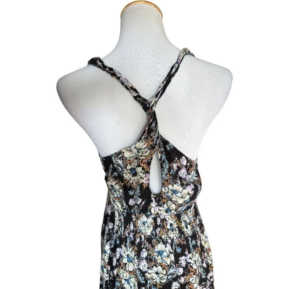 Womens Free People Sleeveless Floral Print Washed Ashore Mini Dress - Sz S - Image 5