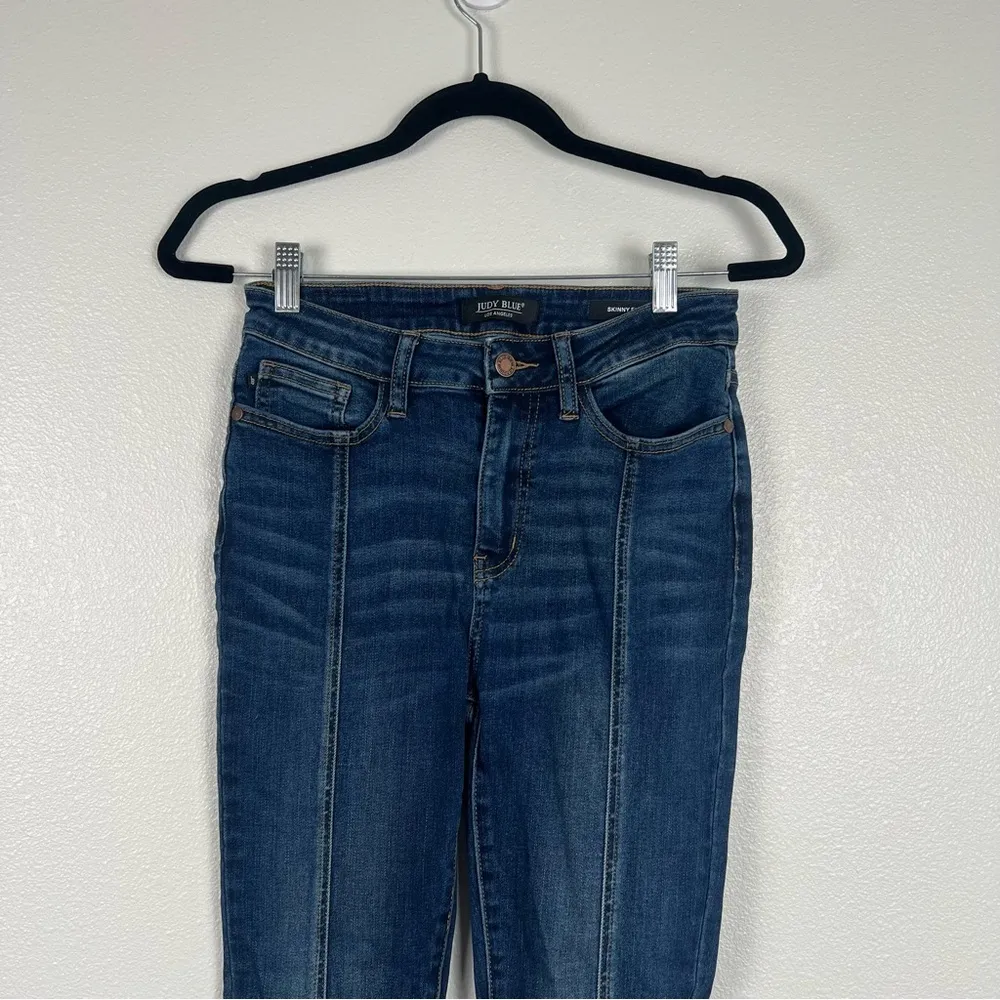 Judy Blue High Waist Skinny Fit Mid Seam‎ Blue Jeans Sz 27 - Image 4