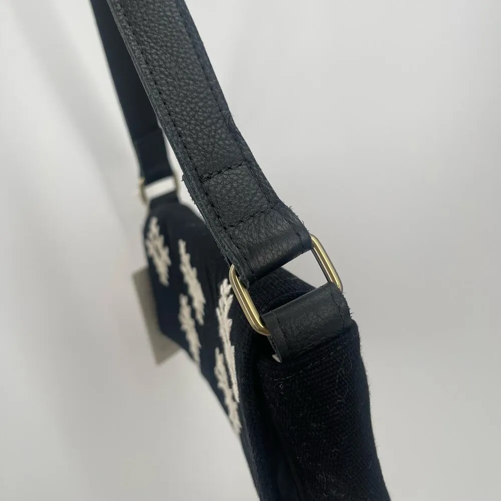 MERCADO GLOBAL Purse Shoulder Bag NWT Handcrafted in Guatemala Black Embroidered - Image 11