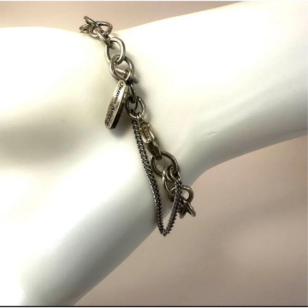 James Avery Sterling silver A monogram bracelet - Image 4