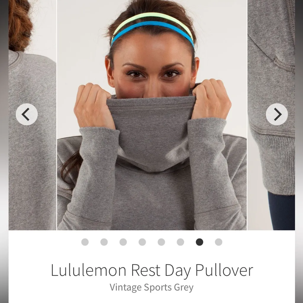 Lululemon rest‎ day pullover 4 vintage sports grey - Image 4