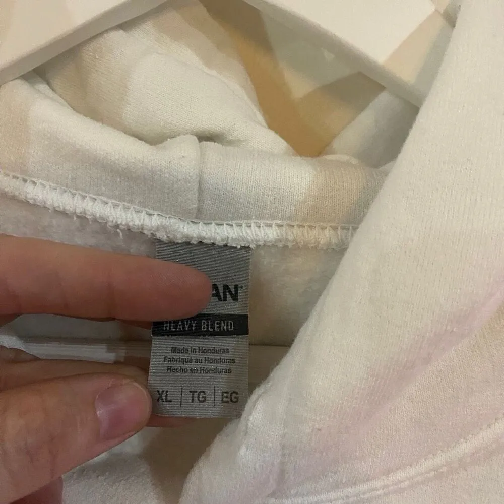 Alabama Football #18 text when you are champs white hoodie XL - Image 4