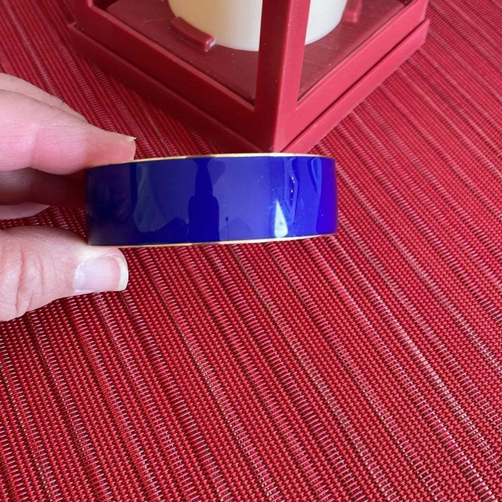 J. Crew Navy Blue Bangle Bracelet - Image 4