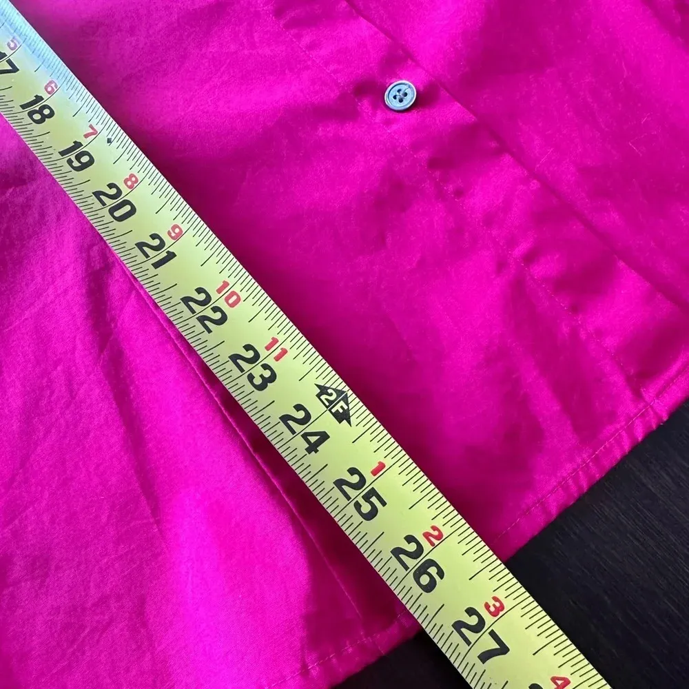 Liz Claiborne Fuchsia Button-Down Shirt - Size 16 - Image 9