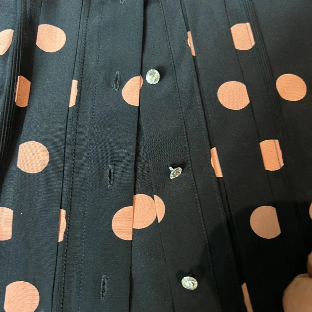 NWT Tory Burch printed bow silk top, size 6 - Image 7