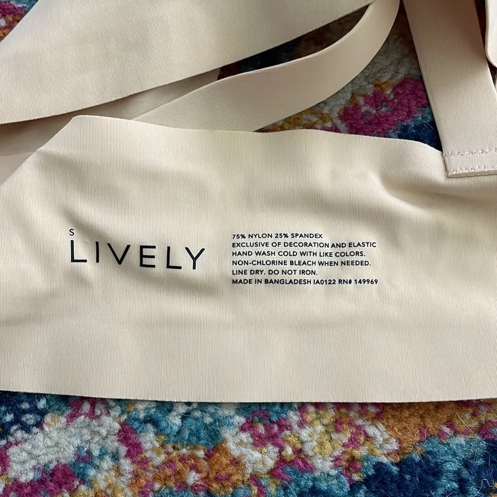 Lively Sleek Crossback Bralette Toasted Almond Tan - Image 10