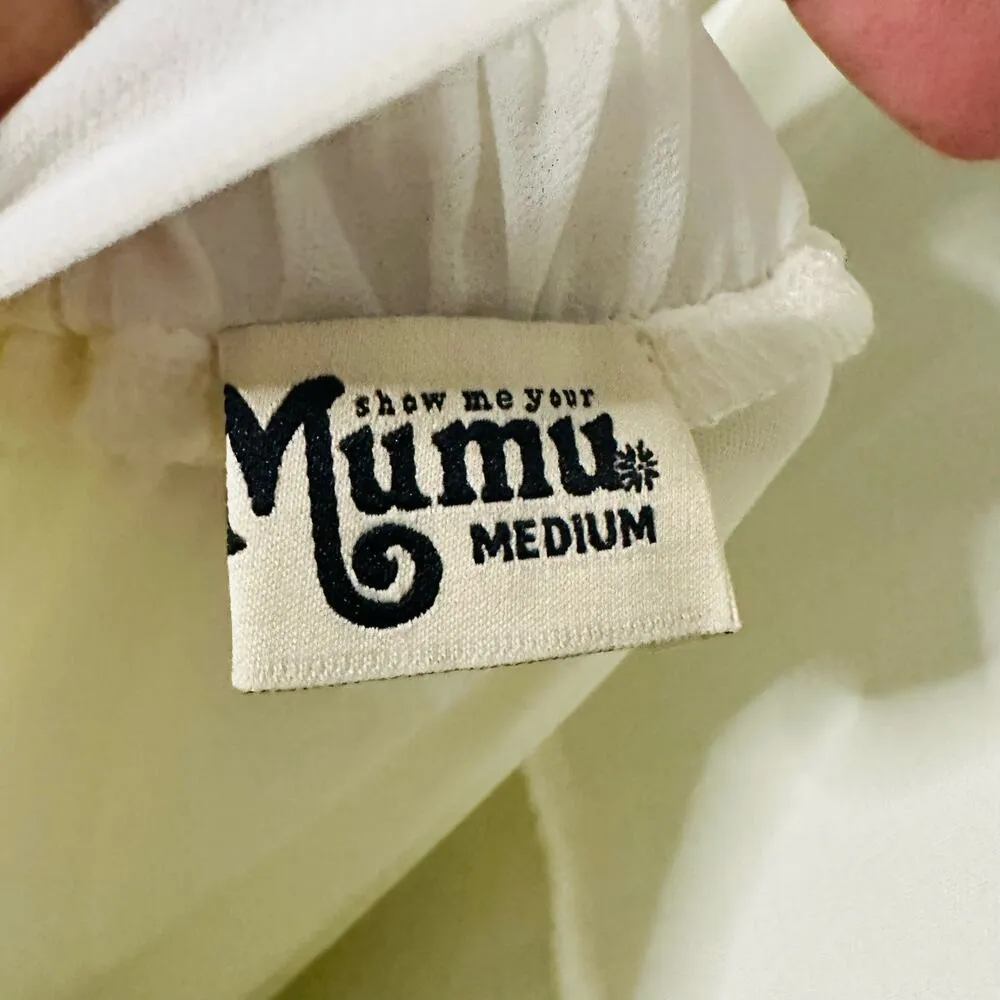 NWT Show Me Your Mumu Amanda Wedding Cake Chiffon Maxi Dress Size Medium - Image 11