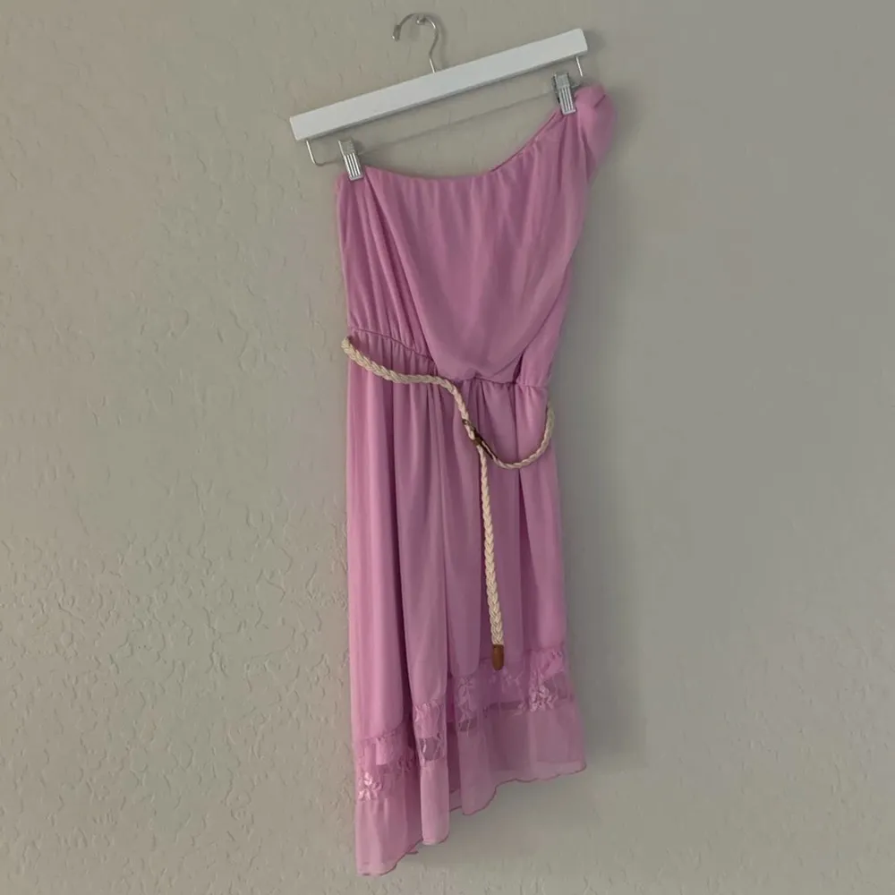 Charlotte Russe Dress One Shoulder Light Purple Asymmetrical S - Image 28
