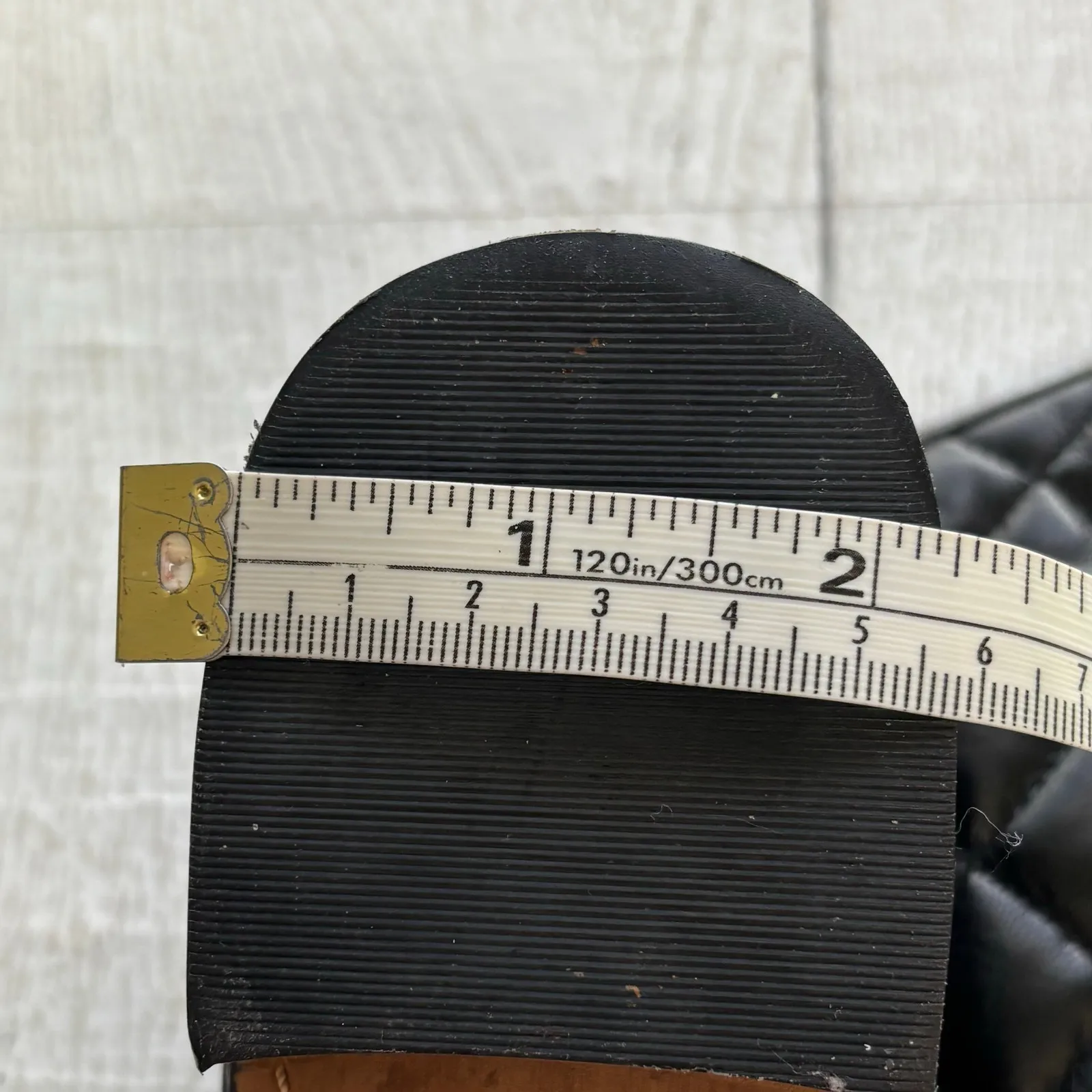 Corso Como Black Leather Over-the-Knee Boots Size 6 Quilted Shaft Zip Closure - Image 7