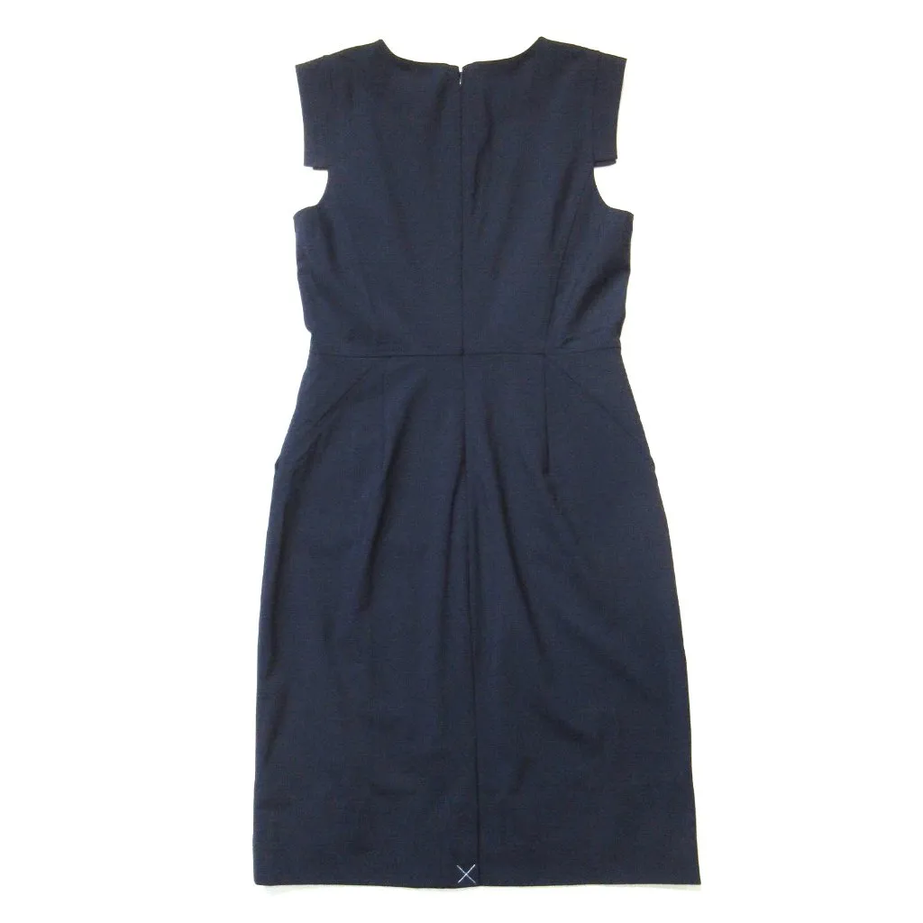 NWT J.Crew Resume Sheath in Navy Blue Italian Stretch Wool Dress 8 $228 - Image 4