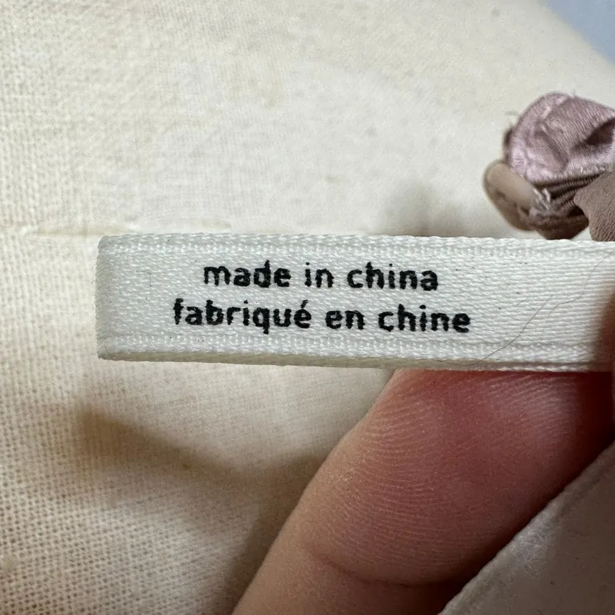 Anthropologie Satin Cami Top M Lace Trim Camisole Blush Pink - Image 7