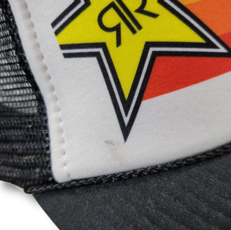 Rockstar Energy Drink Hat OSFM By Nissun Cap Trucker Hat Mesh Hat Snapback Hat Unisex Hat - Image 4