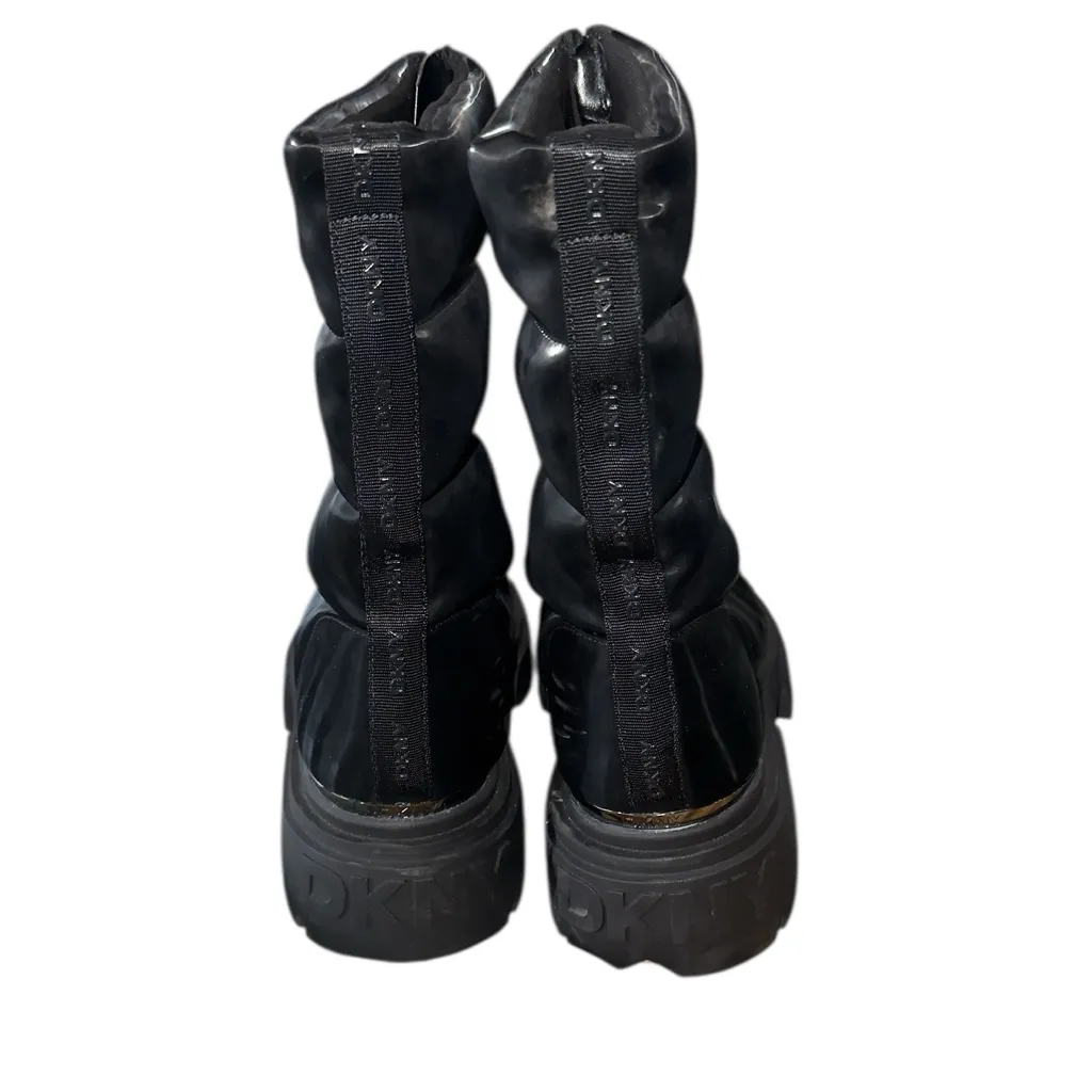 NEW $286 DKNY Women's Fiza Zipper Boots Black  sz -8.5 - Image 9