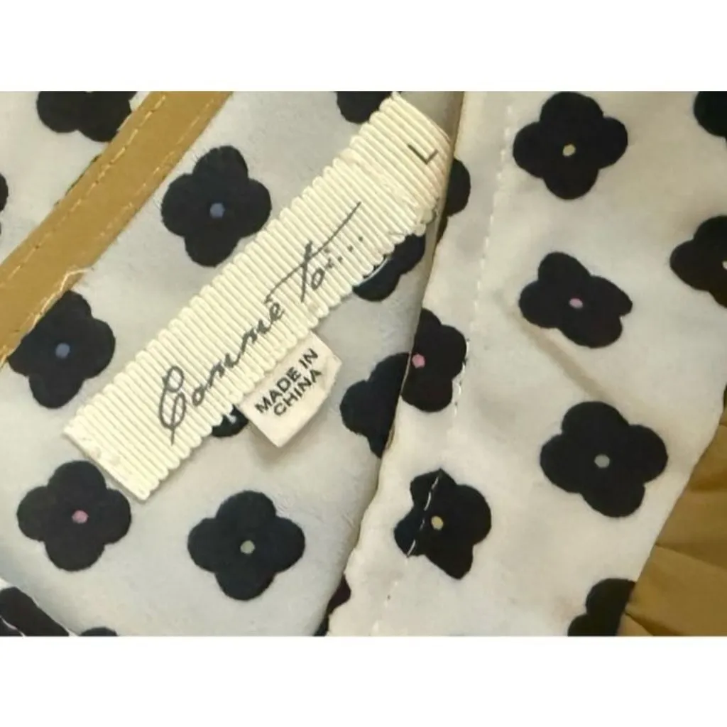 Anthropologie Comme Toi Flower Checker Blouse - Image 4